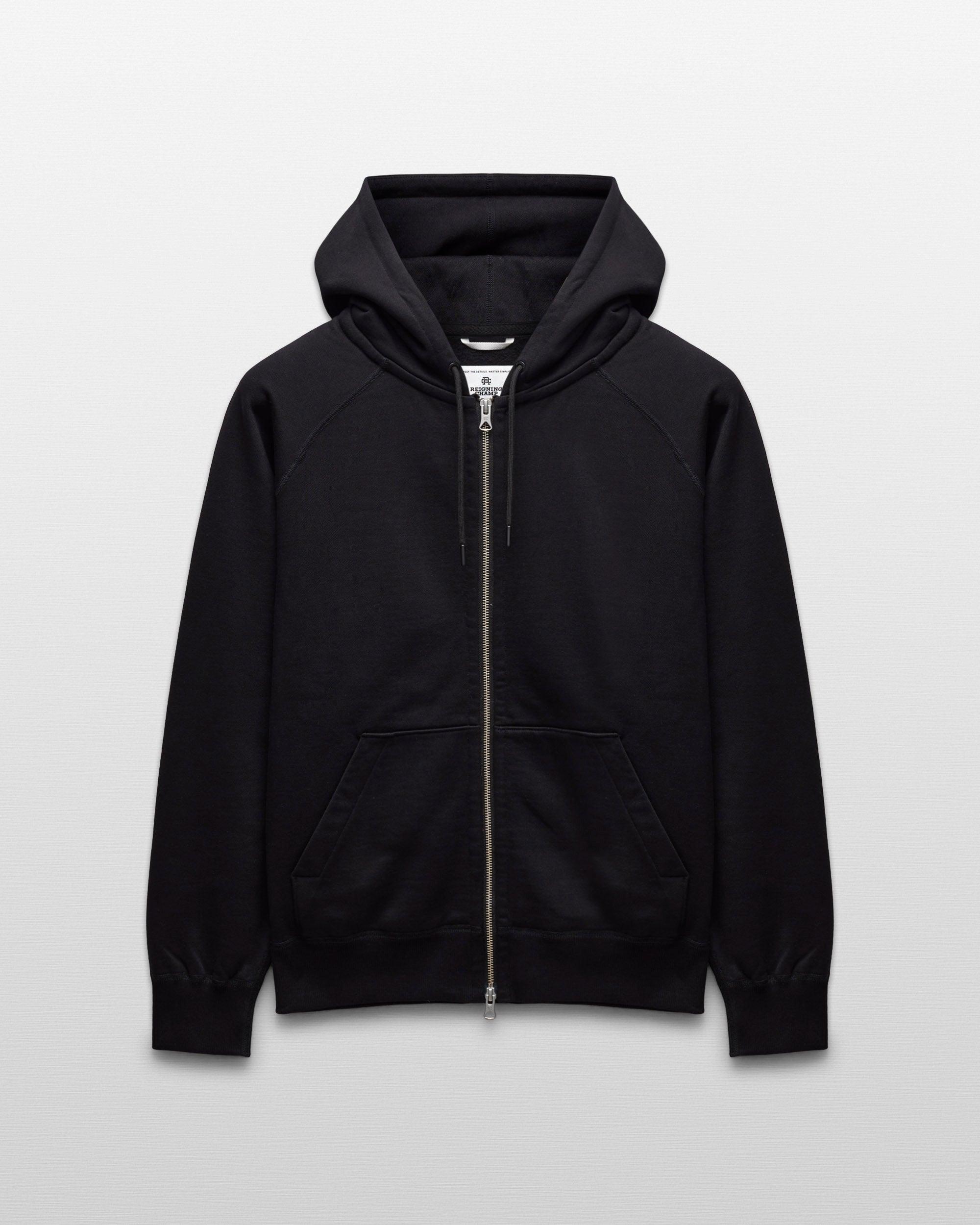 Brushed Fleece Standard Zip Hoodie Male Product Image