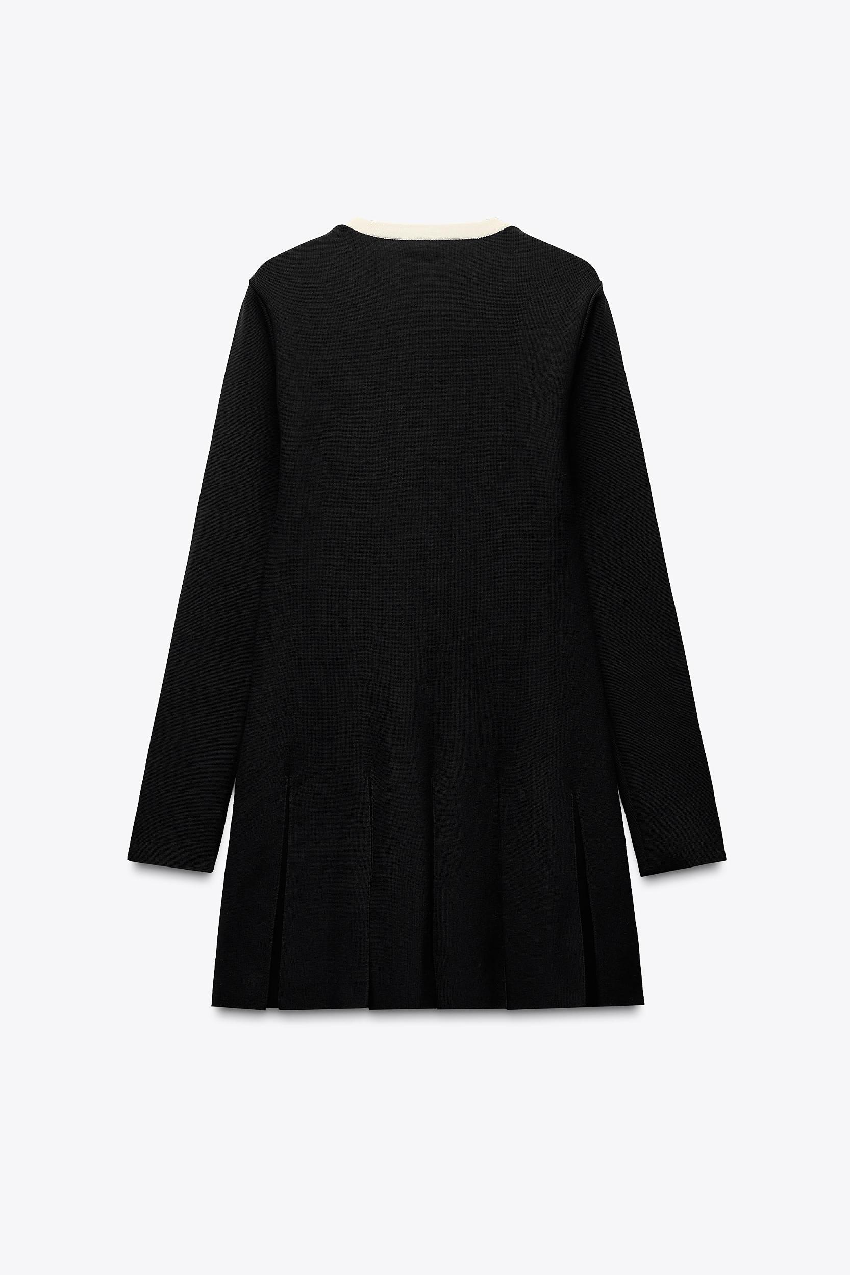 BOX PLEAT MINI DRESS Product Image