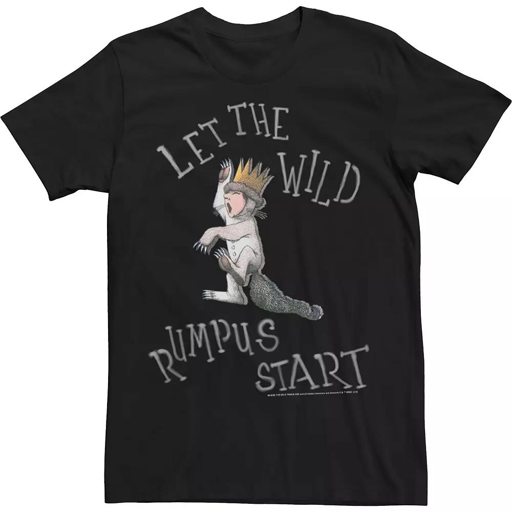 Men's Where The Wild Things Are Rumpus Start Poster Tee, Size: XL, Black Product Image