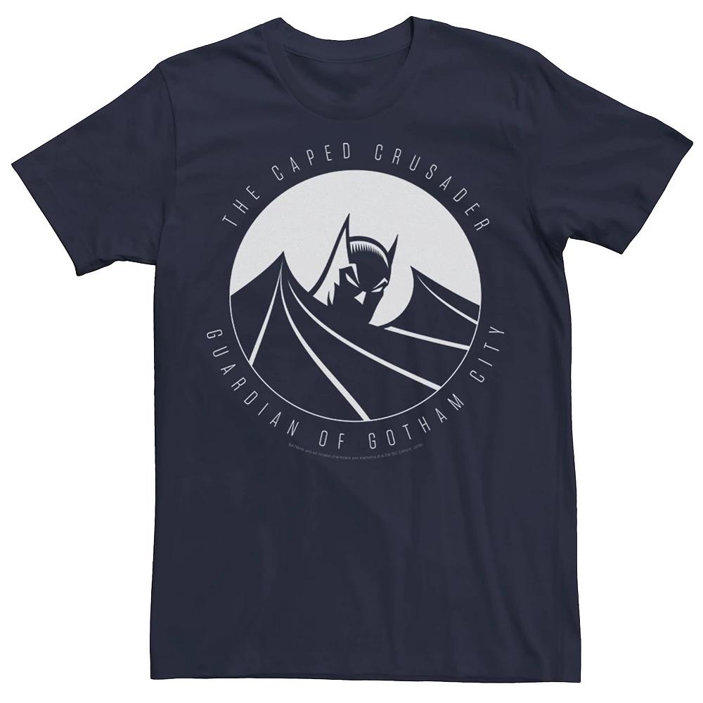 Men's DC Comics Batman The Caped Crusader Text Poster Tee,  Product Image