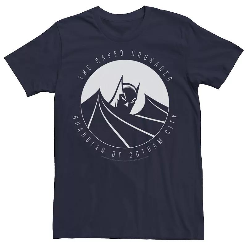 Men's DC Comics Batman The Caped Crusader Text Poster Tee,  Product Image
