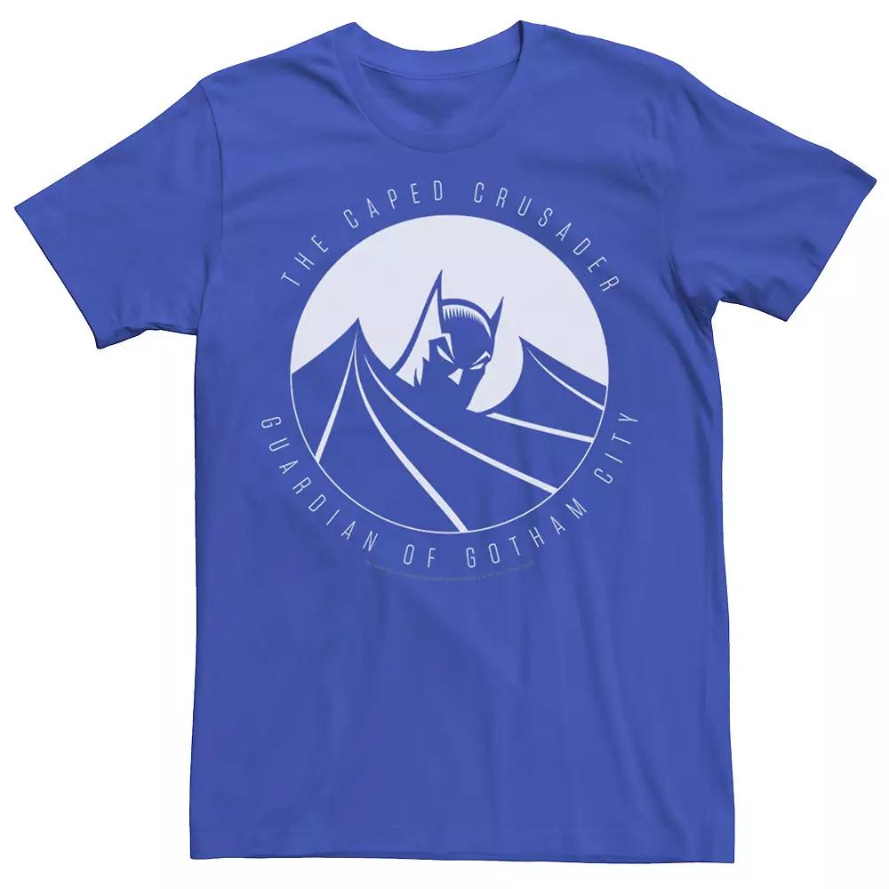 Men's DC Comics Batman The Caped Crusader Text Poster Tee,  Product Image