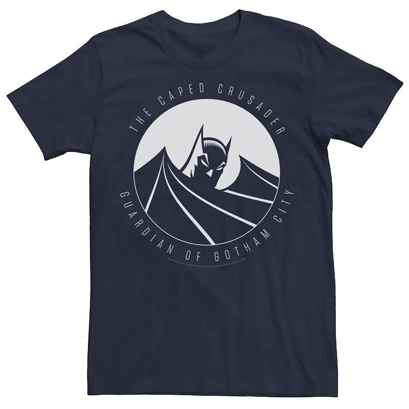 Men's DC Comics Batman The Caped Crusader Text Poster Tee,  Product Image