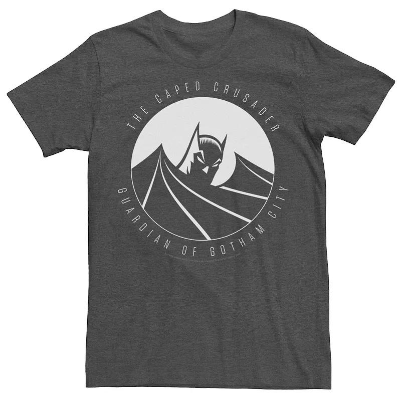 Men's DC Comics Batman The Caped Crusader Text Poster Tee,  Product Image