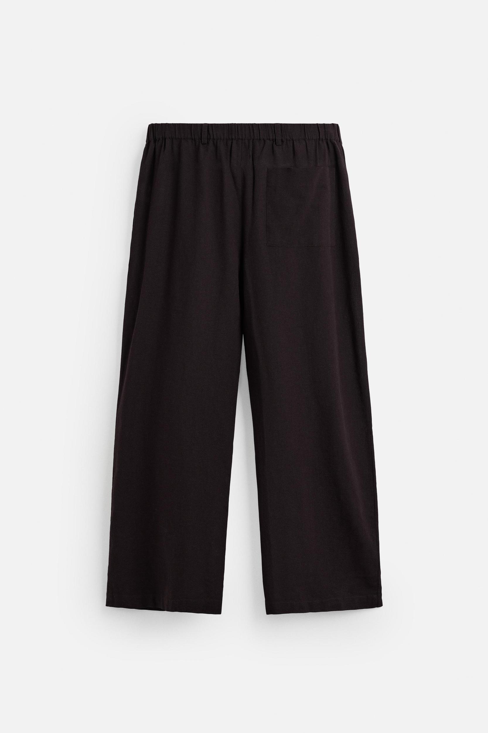 PLEATED COTTON - LINEN PANTS Product Image