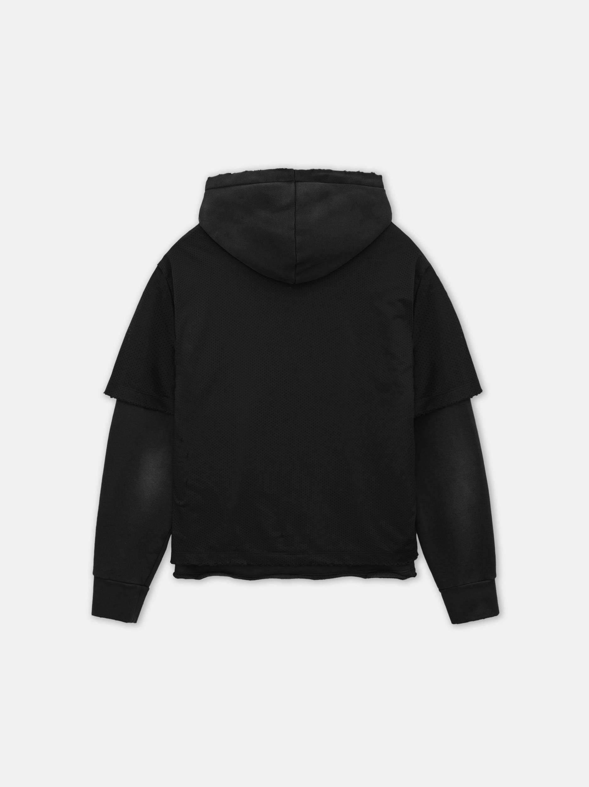 MA STAR MESH HOODIE - Black Product Image