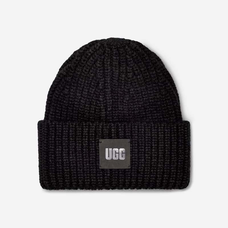 UGG Womens Chunky Rib Beanie Acrylic Blend Product Image