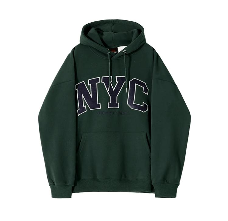 RT No. 10955 EMBROIDERED NYC PULLOVER HOODIE Product Image