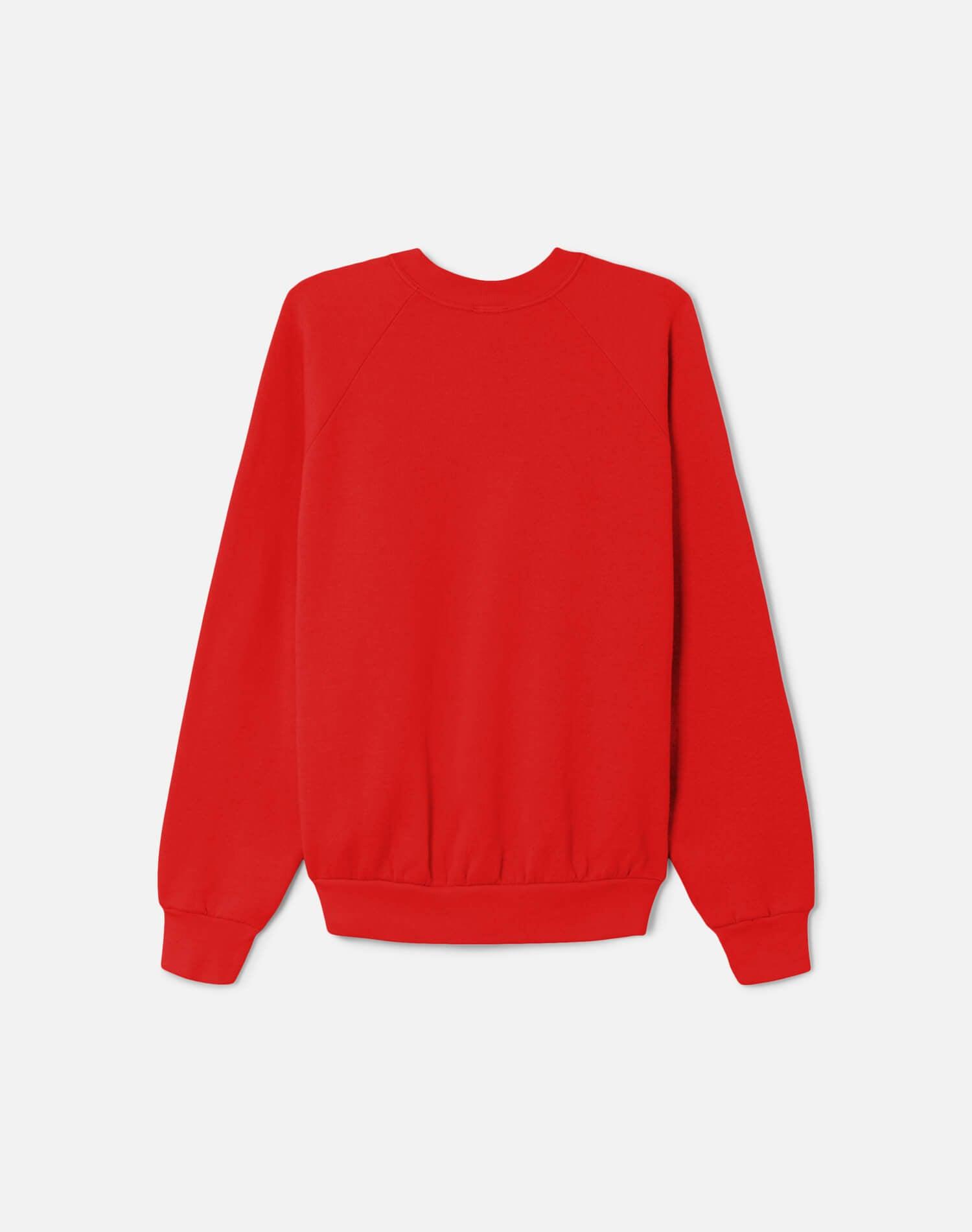 Upcycled "Little Devil" Sweatshirt in Red - 11229780 Female Product Image