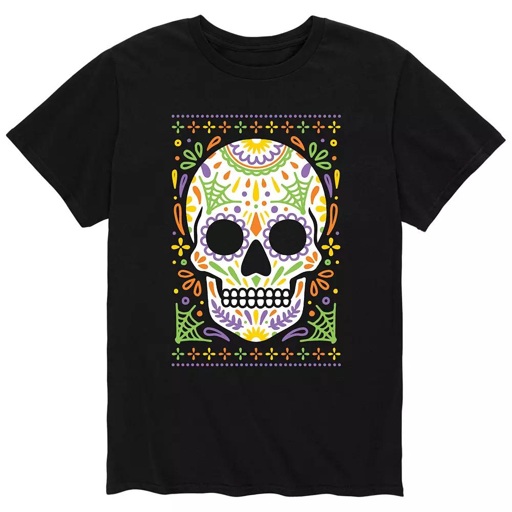 Men's Sugar Skull Ugly Sweater Tee,  Product Image