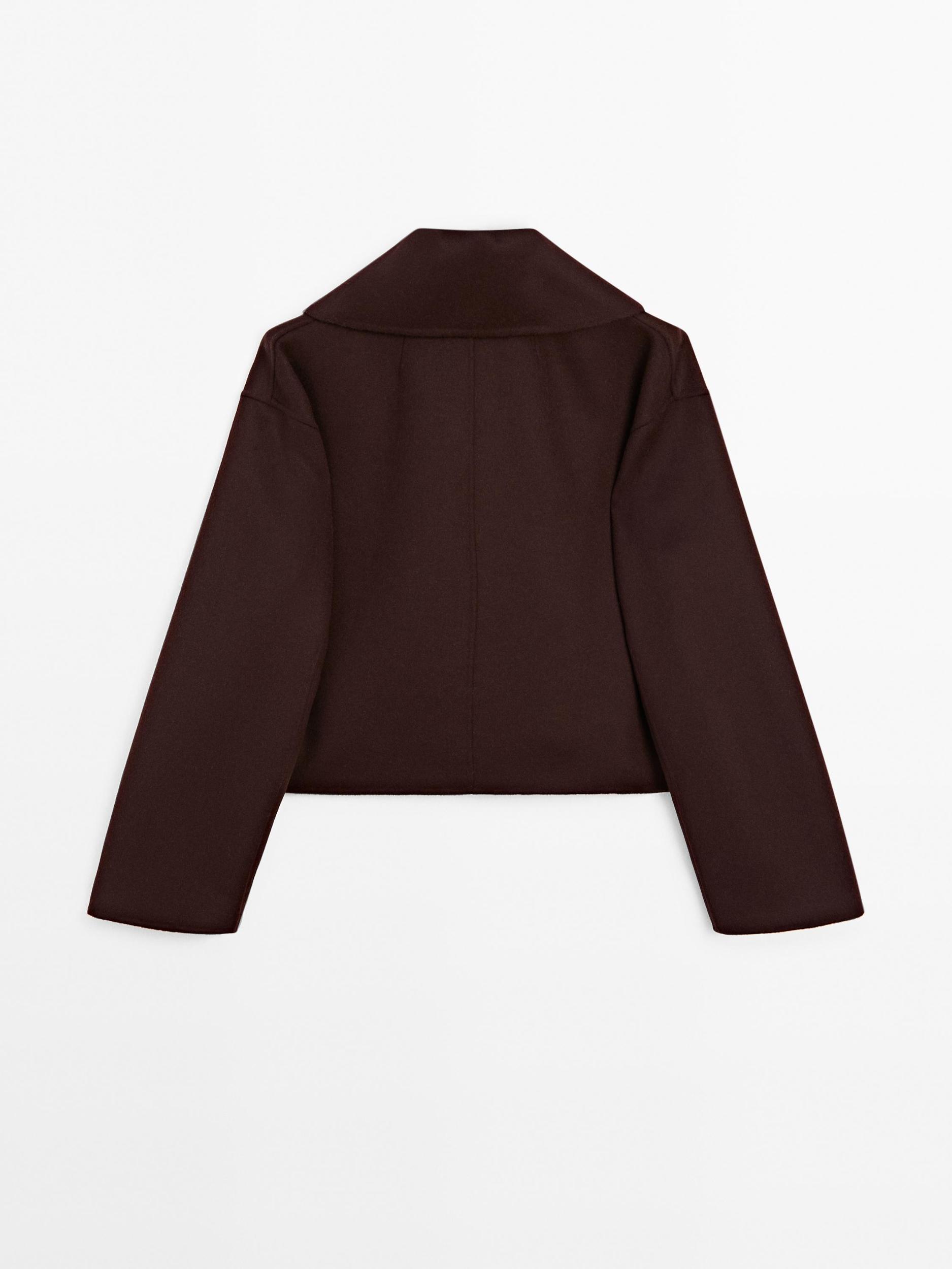 Short wool blend coat Product Image