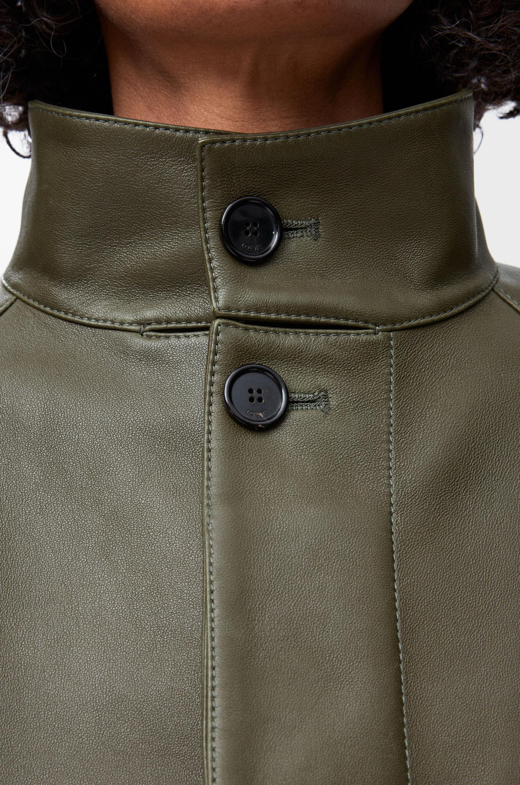 Short trench in nappa lambskin Product Image