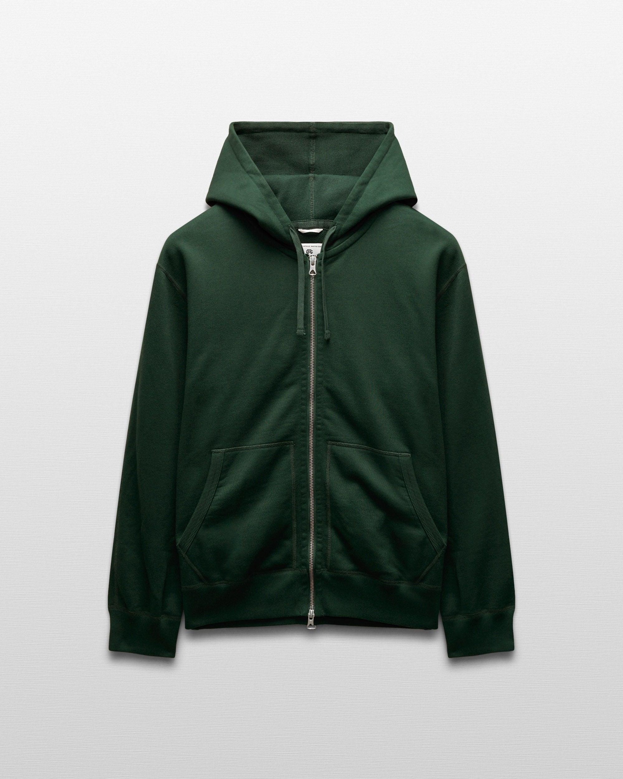 Midweight Terry Standard Zip Hoodie Male Product Image