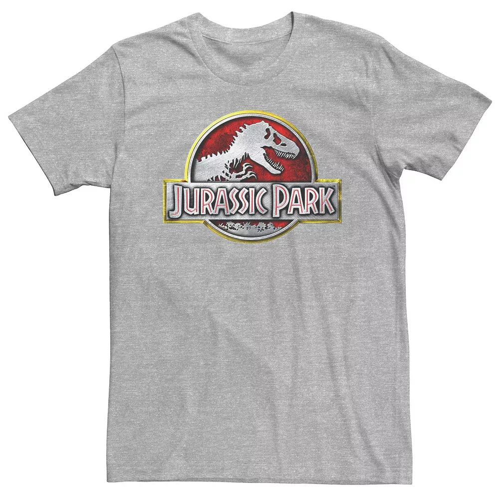 Big & Tall Jurassic Park Chrome Logo Tee, Men's,  Product Image