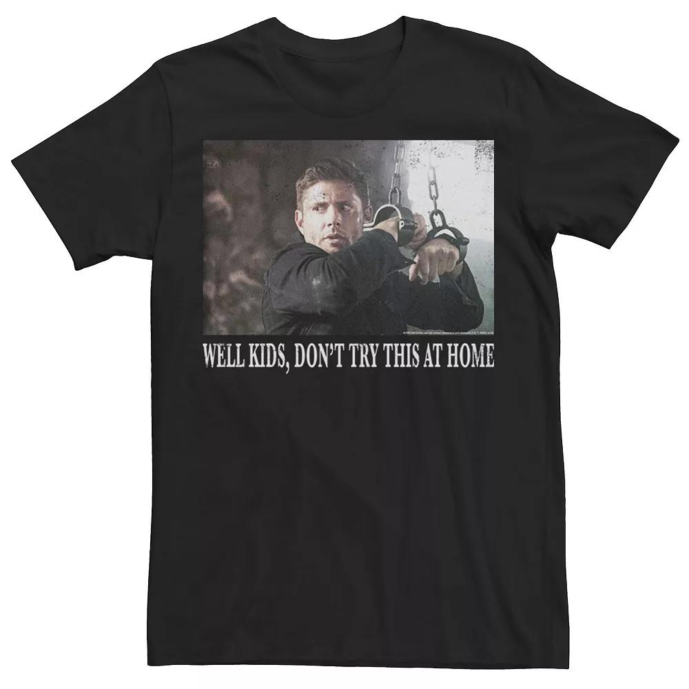 Men's Supernatural Dean Well Kids' Don't Try This At Home Tee, Size: 3XL, Black Product Image