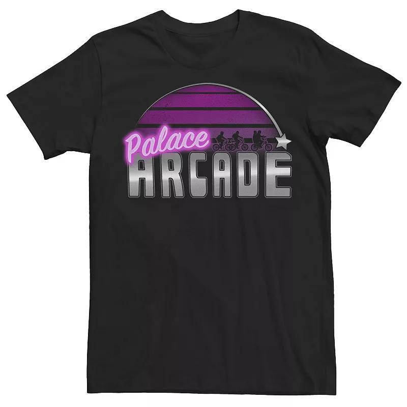 Men's Netflix Stranger Things Palace Arcade Gradient Logo Tee, Size: Medium, Blue Product Image
