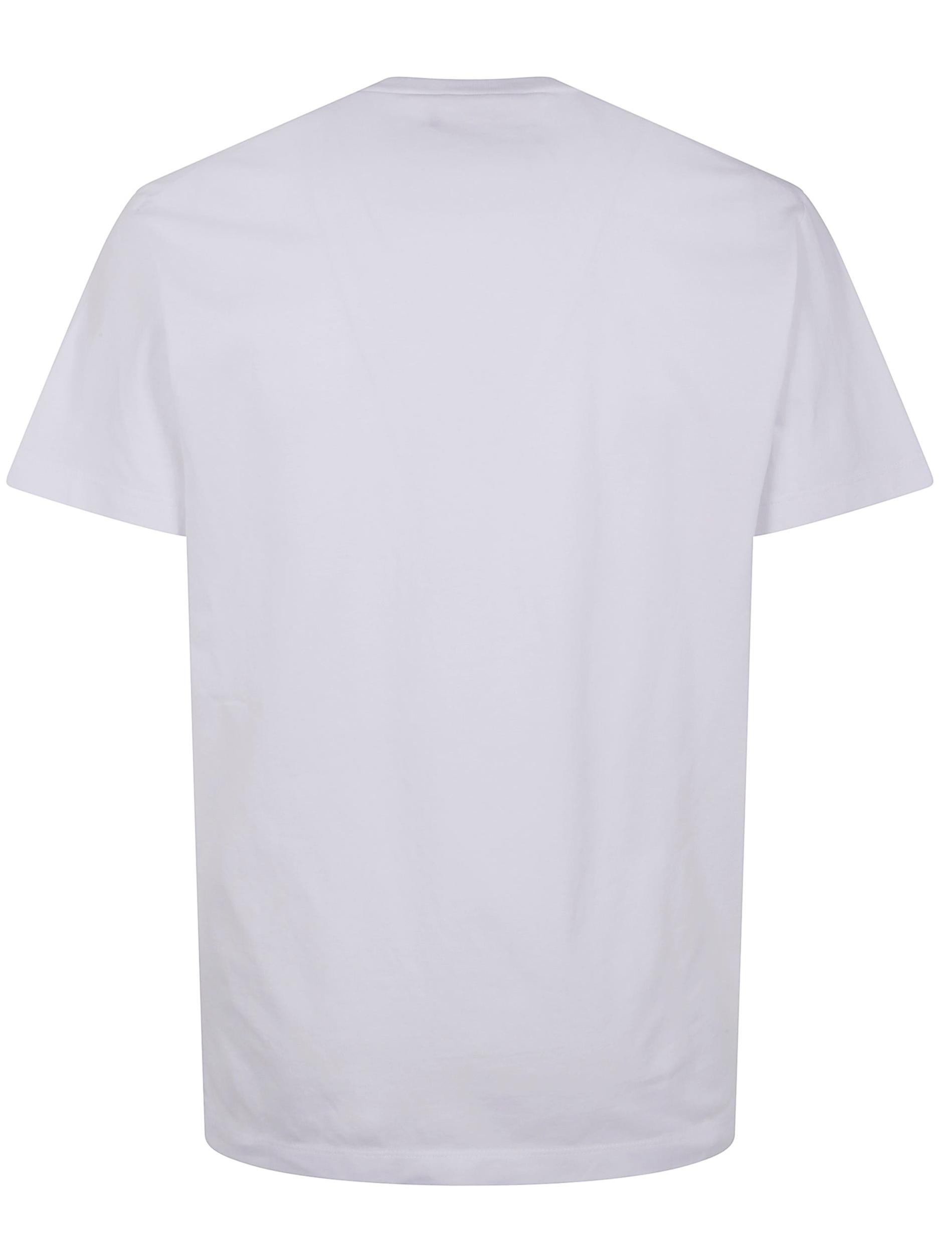 DSQUARED2 V-neck T-shirt Short Sleeves In White Product Image