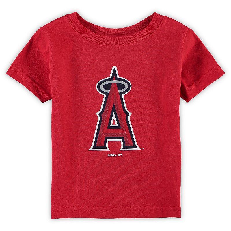 Infant Red Los Angeles Angels Primary Team Logo T-Shirt, Kids Unisex,  Product Image