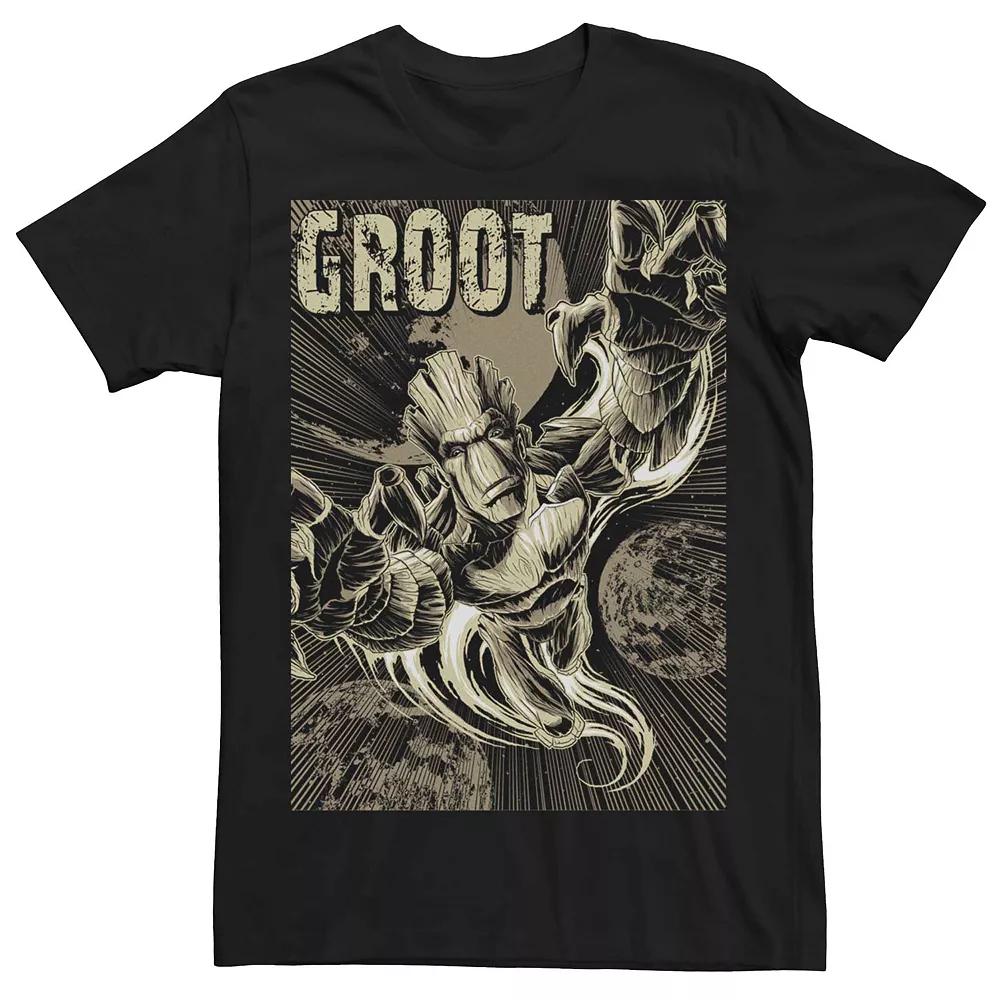 Men's Marvel Retro Groot Space Flight Tee,  Product Image
