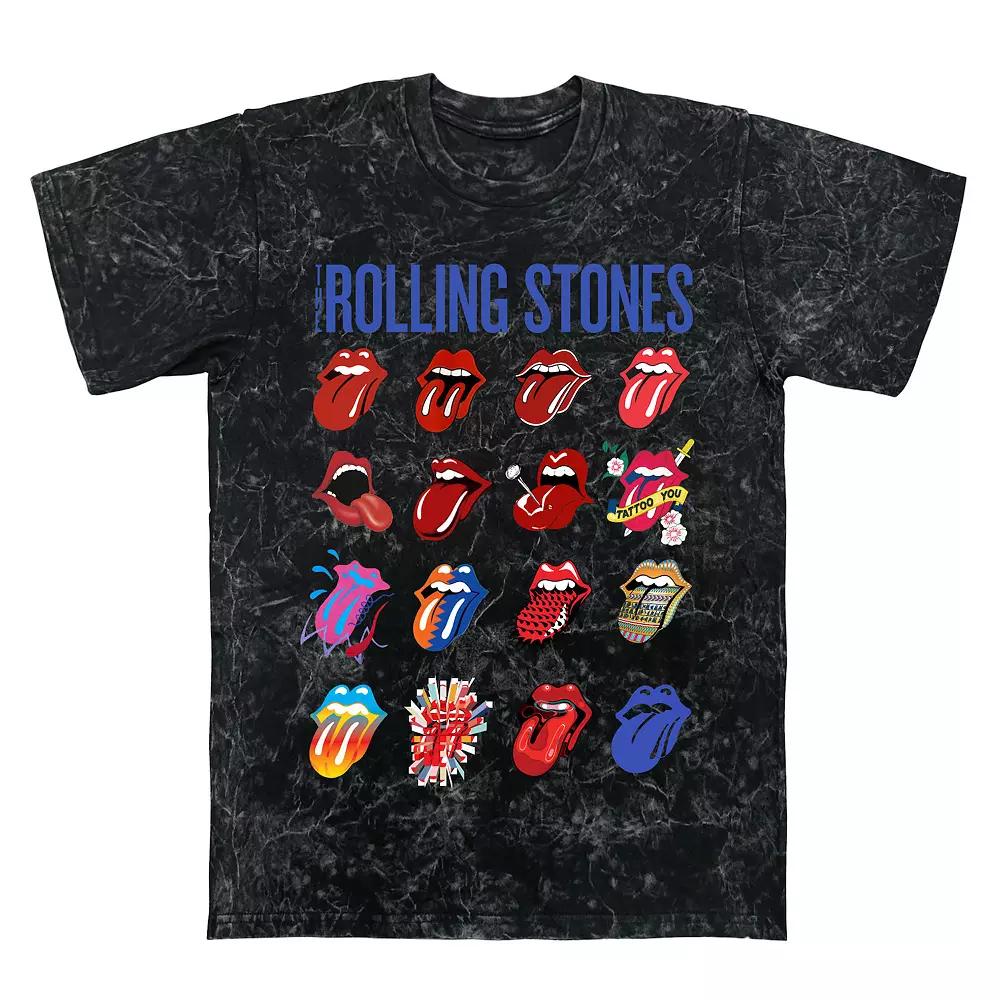 Men's Rolling Stones Blue And Lonesome Evolution Mineral Wash Graphic Tee,  Product Image