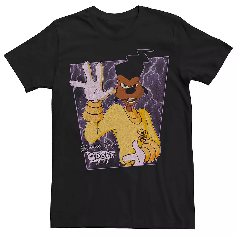 Men's Disney's Goofy Movie Powerline Poster Tee, Size: XXL, Black Product Image