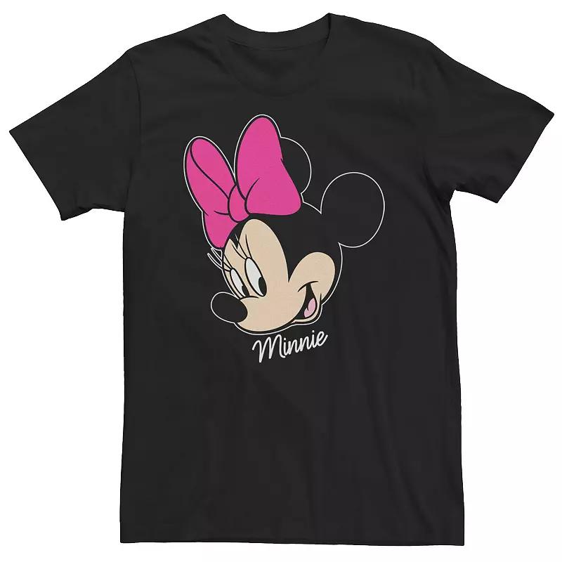 Big & Tall Disney Minnie Mouse Face Portrait Smile Tee, Men's,  Product Image