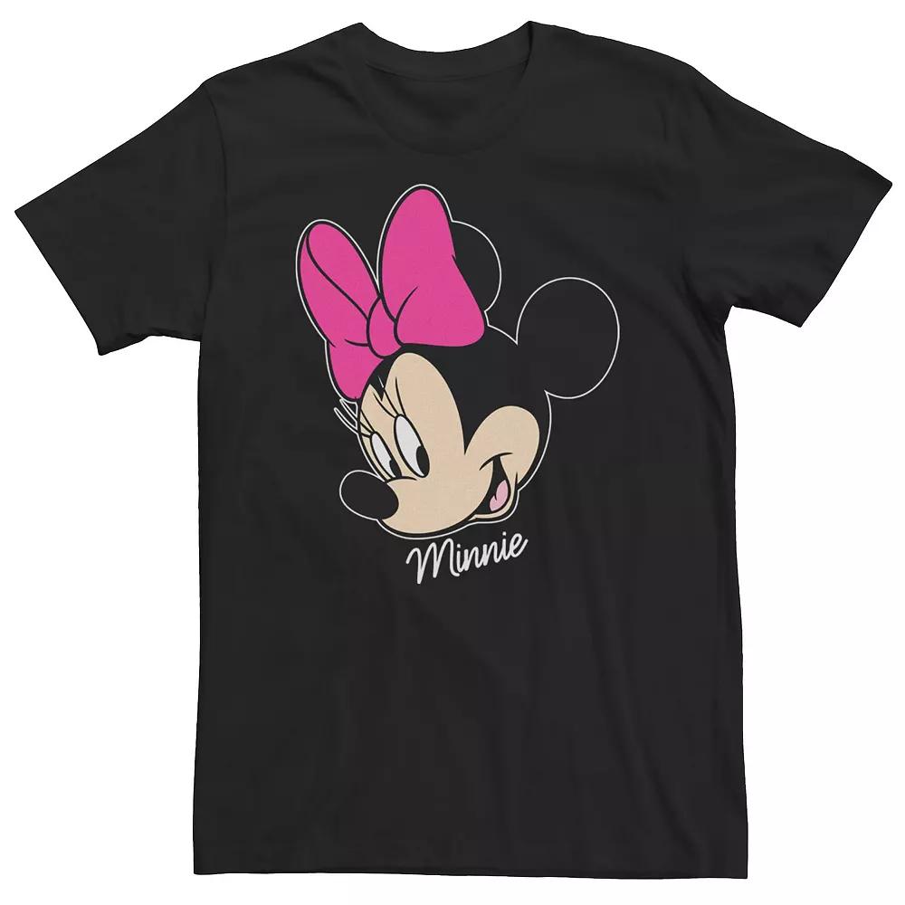 Big & Tall Disney Minnie Mouse Face Portrait Smile Tee, Men's,  Product Image