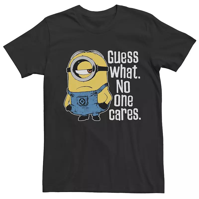 Men's Despicable Me Guess What No One Cares Tee, Size: Large, Black Product Image