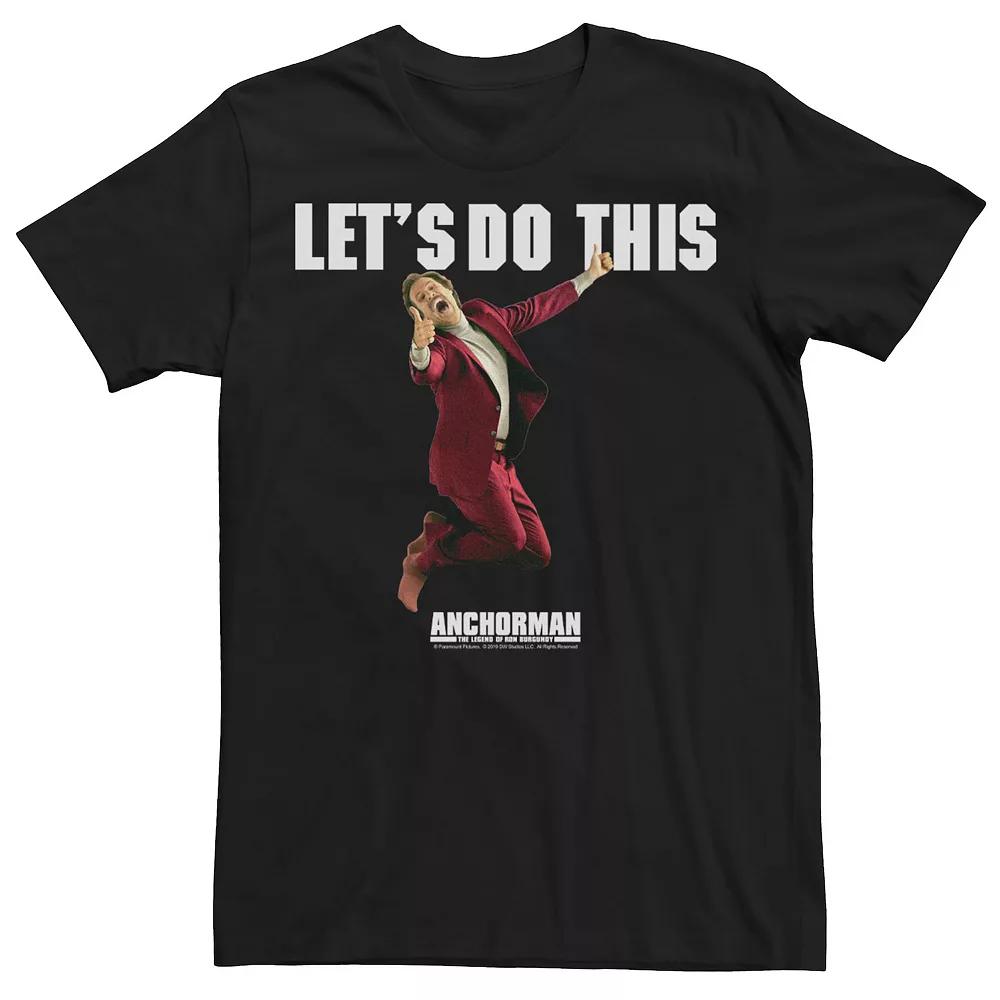 Men's Anchorman Ron Burgundy Let's Do This Tee,  Product Image