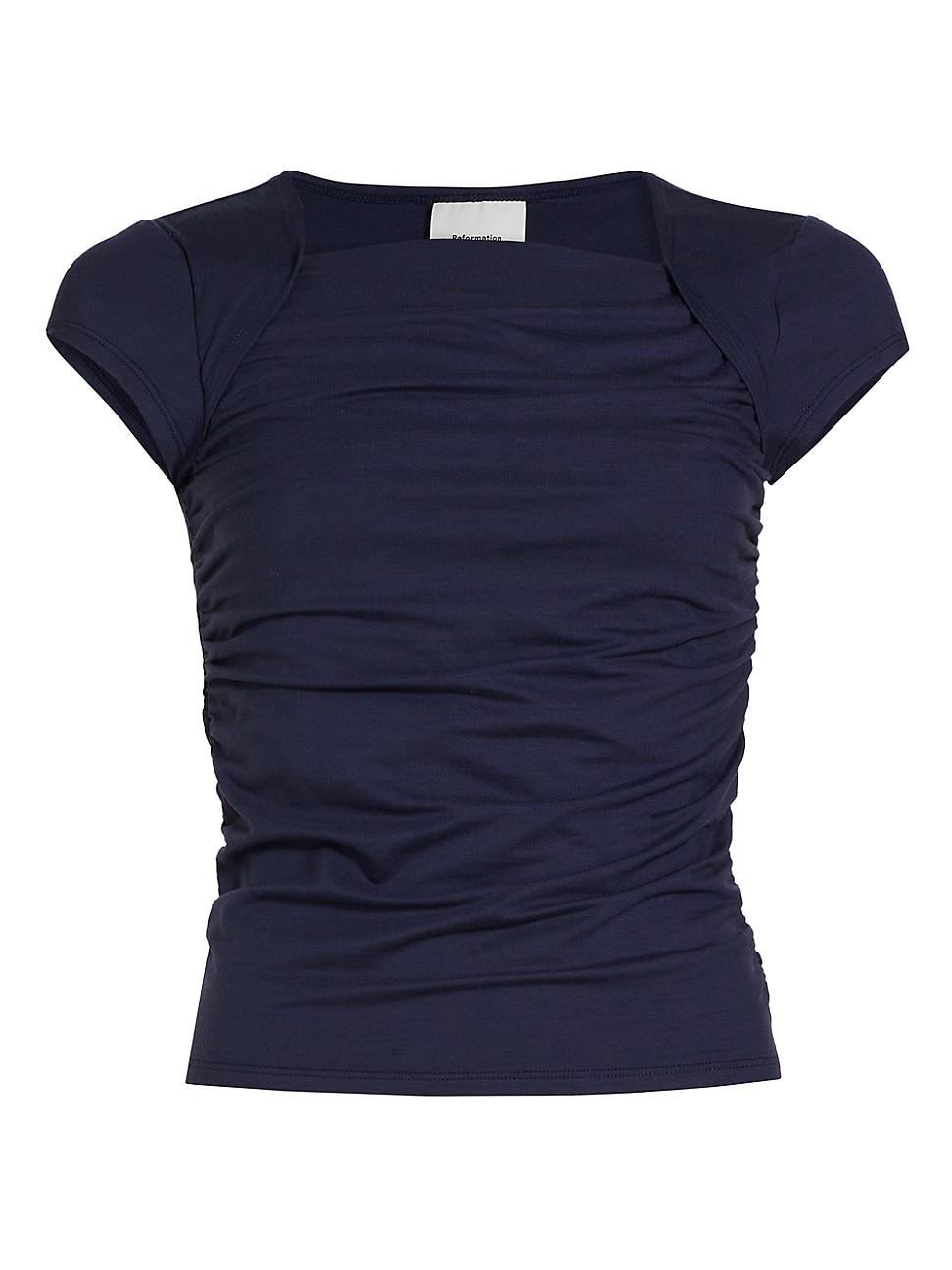 Womens Addison Ruched Knit Top Product Image