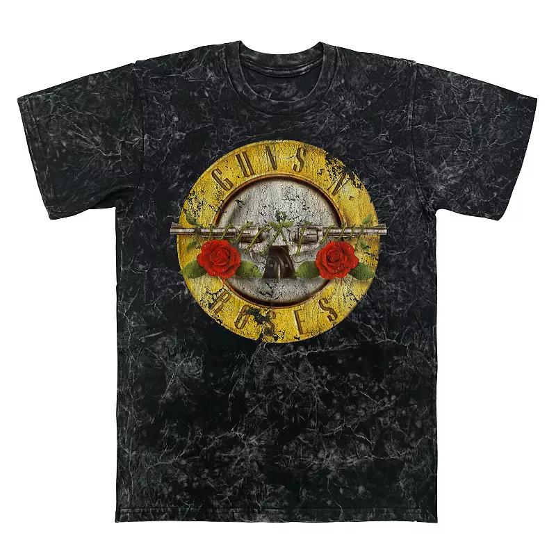 Men's Guns N' Roses Appetite For Destruction Tour 1988 Mineral Wash Graphic Tee, Size: Large, Black Mineral Wash Product Image