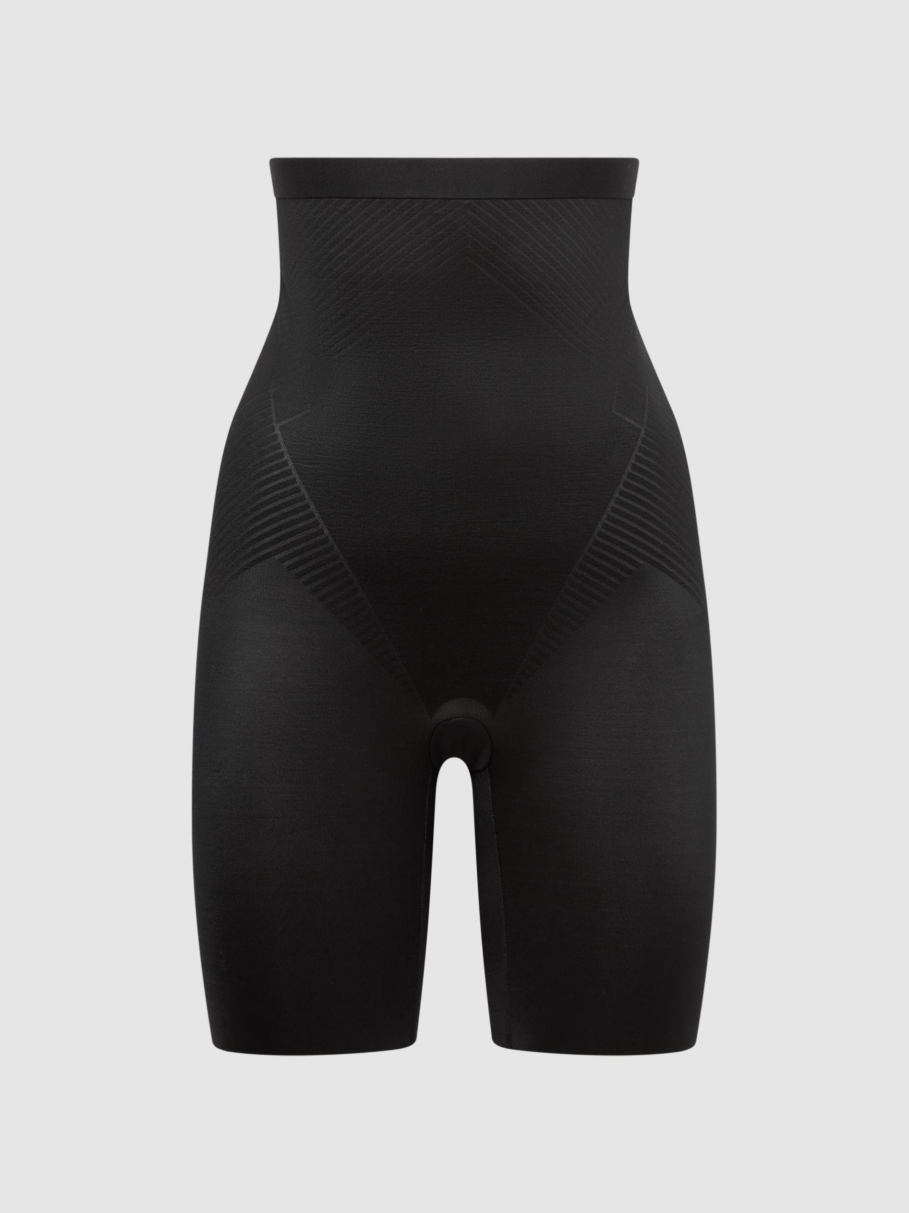 Shapewear Firming High-Waisted Mid-Thigh Shorts in Black Product Image