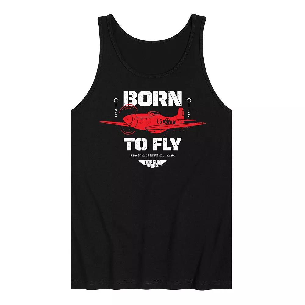 Men's Top Gun Maverick Born To Fly Tank Top,  Product Image