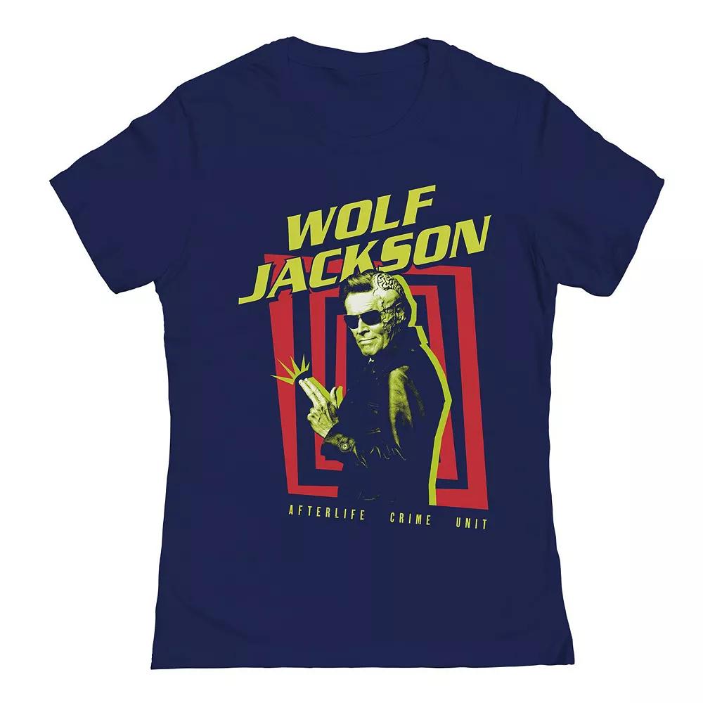 Junior's Wolf Jackson Beetlejuice Graphic Tee, Women's,  Product Image