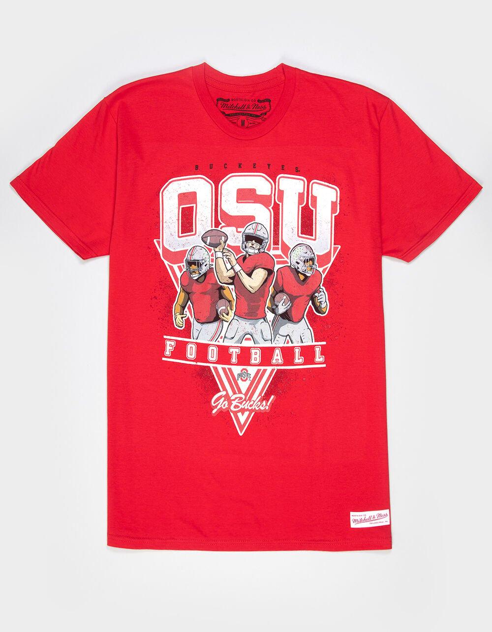 MITCHELL & NESS NCAA Ohio State Football Mens Tee - RED Product Image