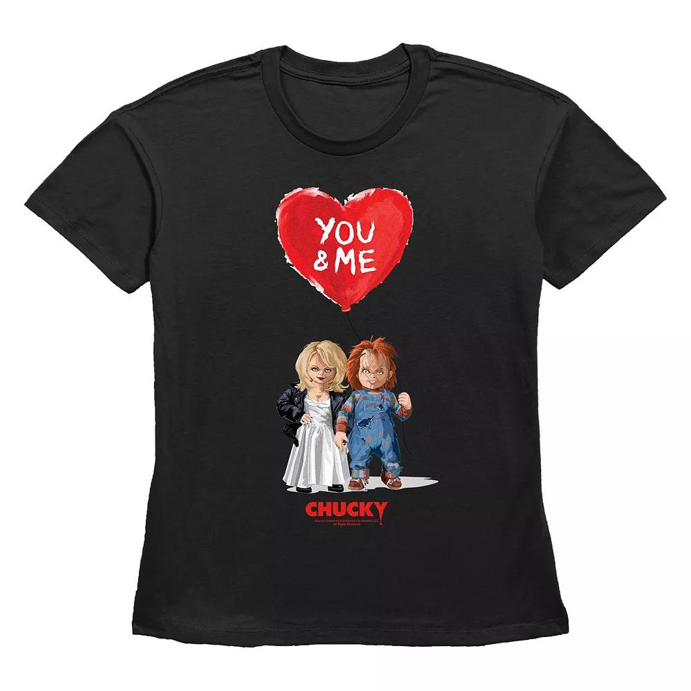 Women's Chucky And Tiffany You And Me Graphic Tee,  Product Image