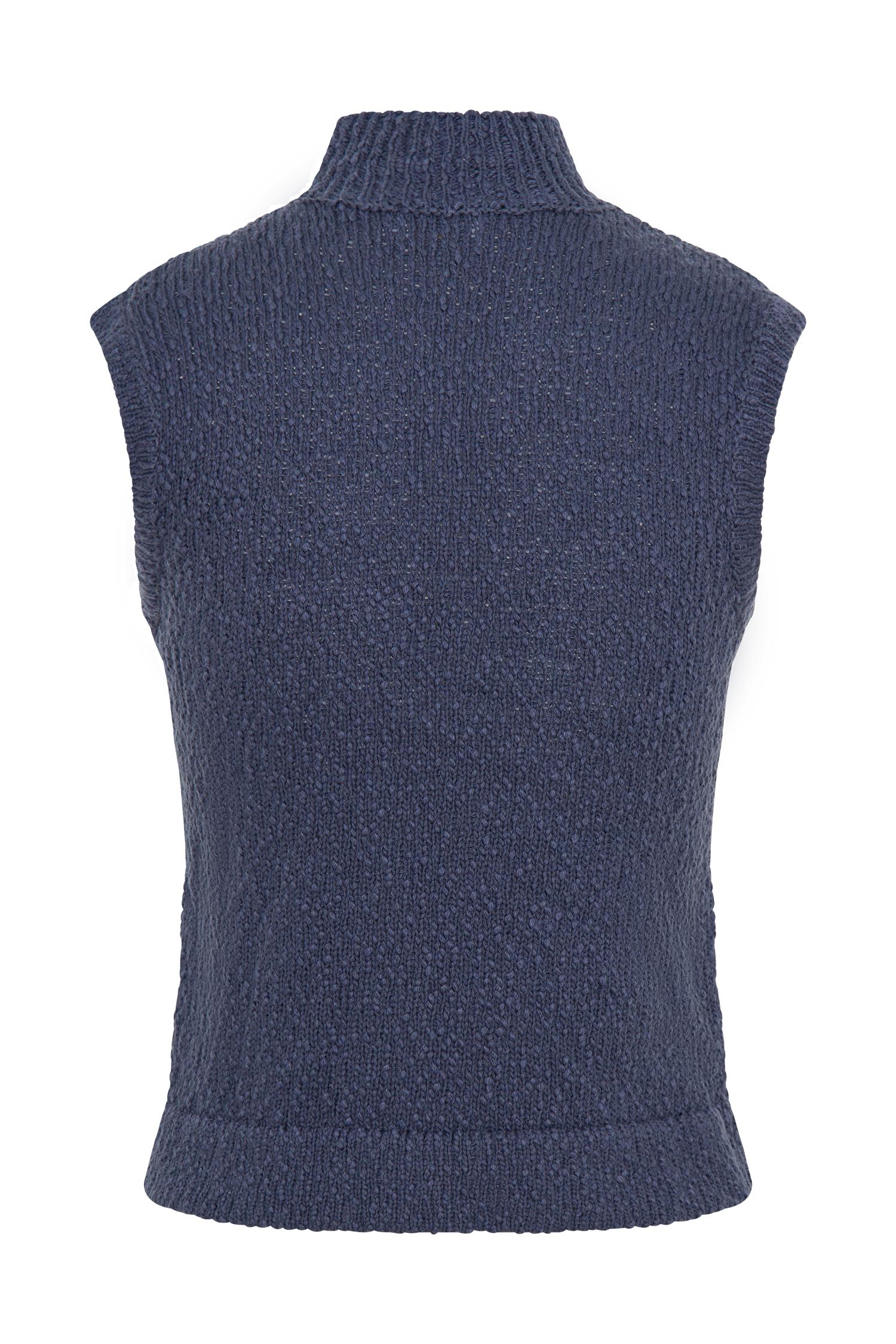 Azalea Sleeveless Knit Top - Steel Product Image