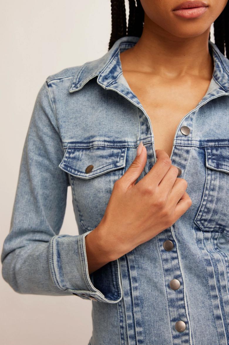 Roadhouse Mini Denim Dress Product Image