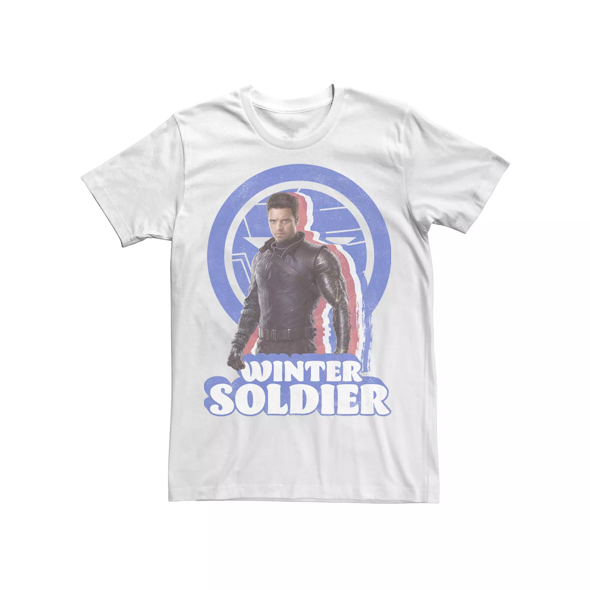 Big & Tall Marvel The Falcon And The Winter Soldier Bucky Retro Tee, Men's,  Product Image