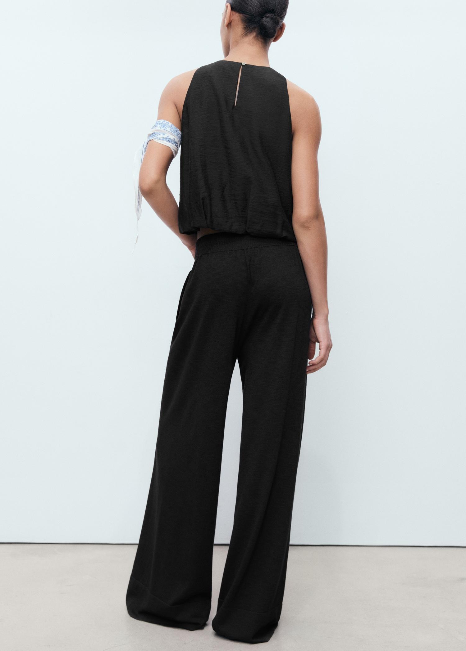 Fine-knit straight-fit pants - Women | MANGO USA Product Image