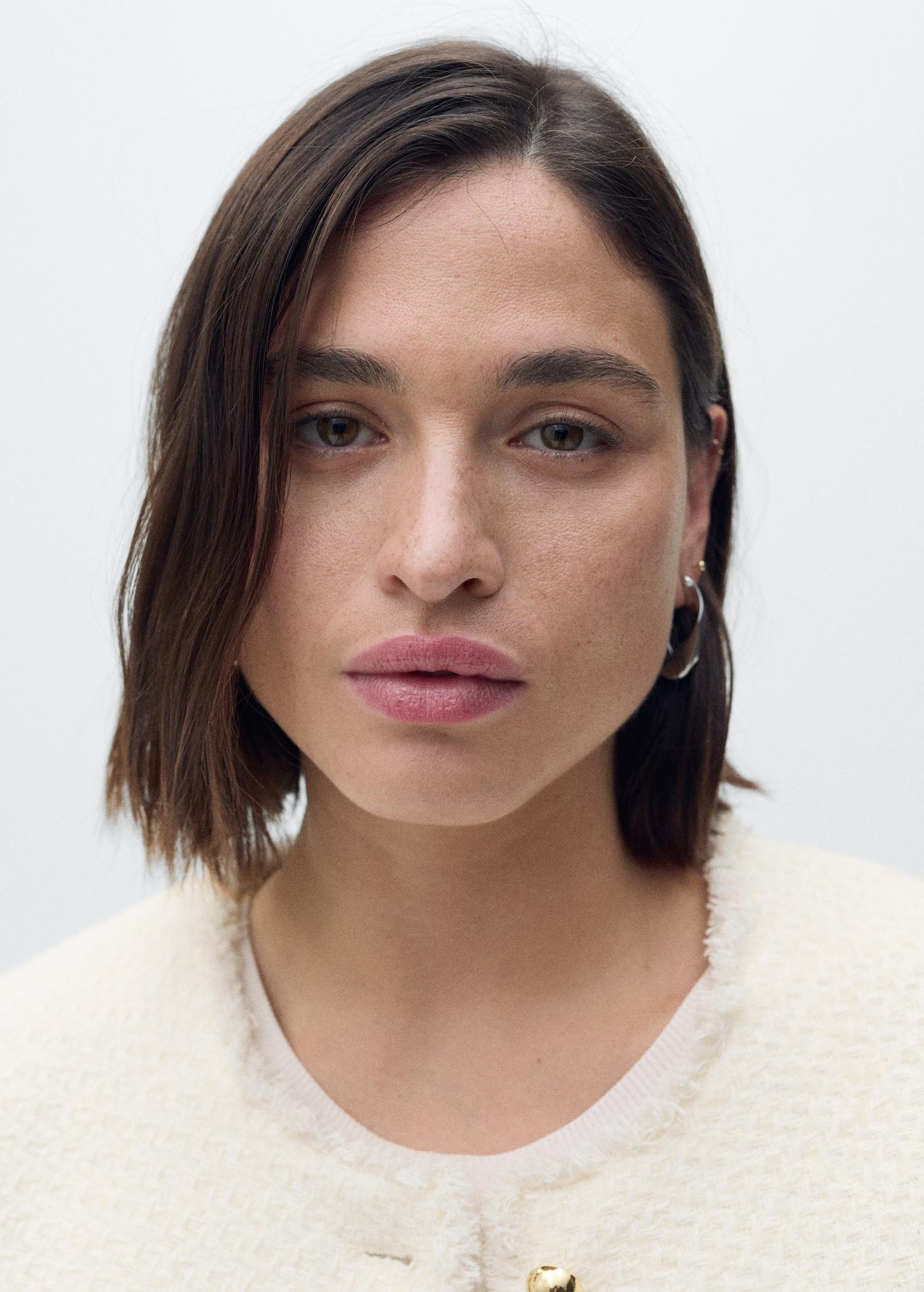 Tweed jacket with jewel buttons - Women | MANGO USA Product Image