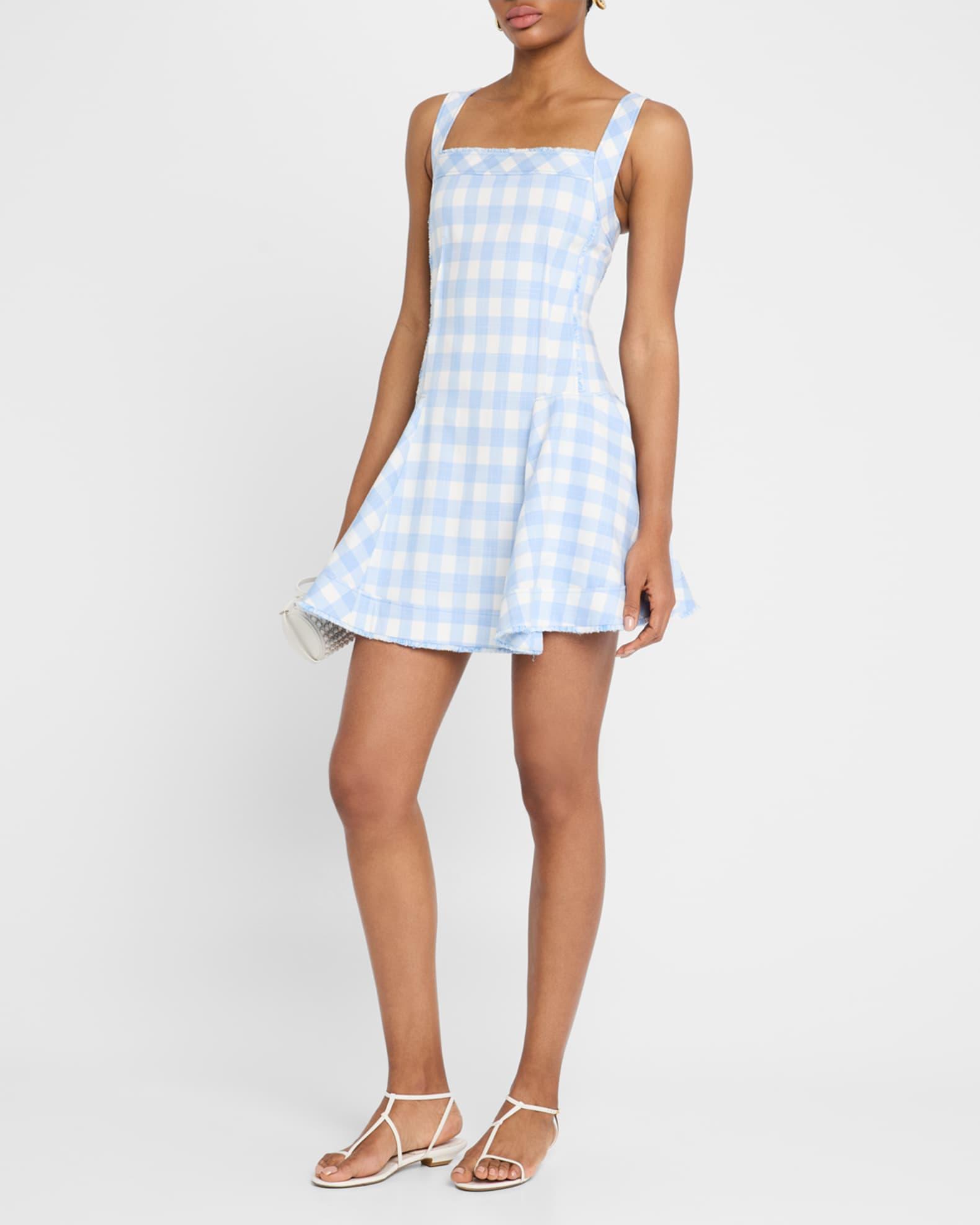 Hannalie Plaid Sleeveless Mini Dress Product Image