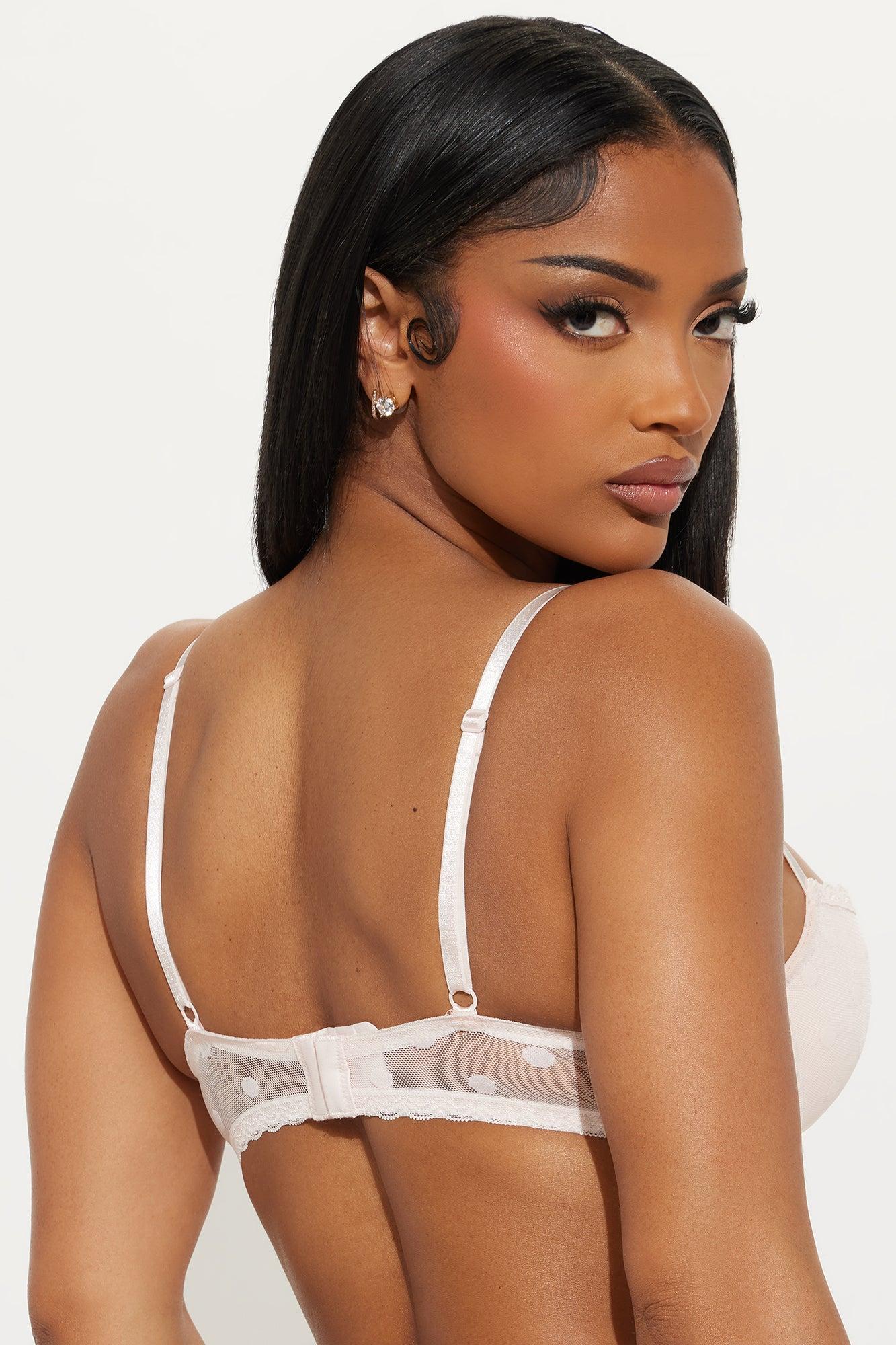 So Fetch Mesh Balconette Push Up Bra - Blush Female Product Image