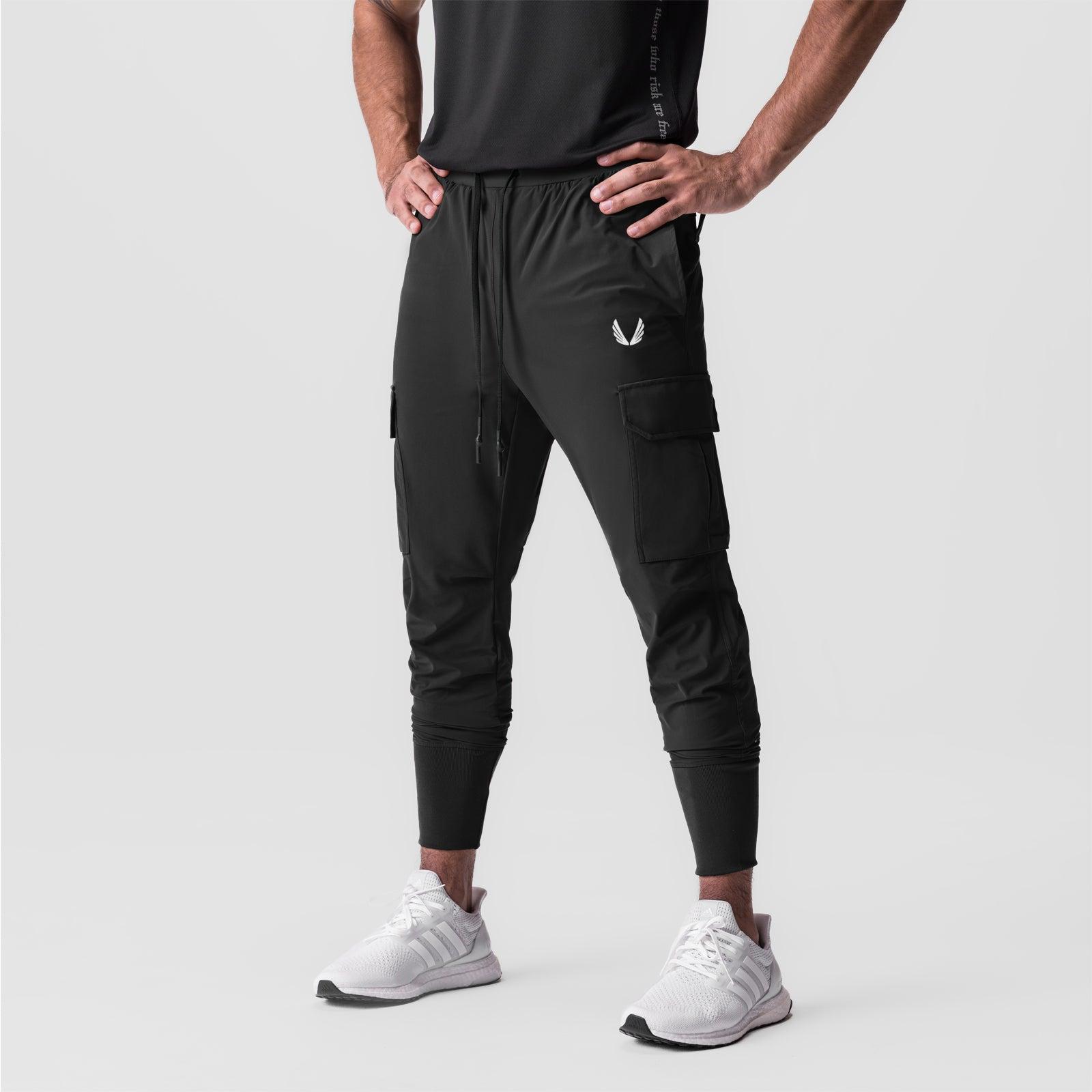 0825. Tetra-Lite® Cargo High Rib Jogger - Black Male Product Image