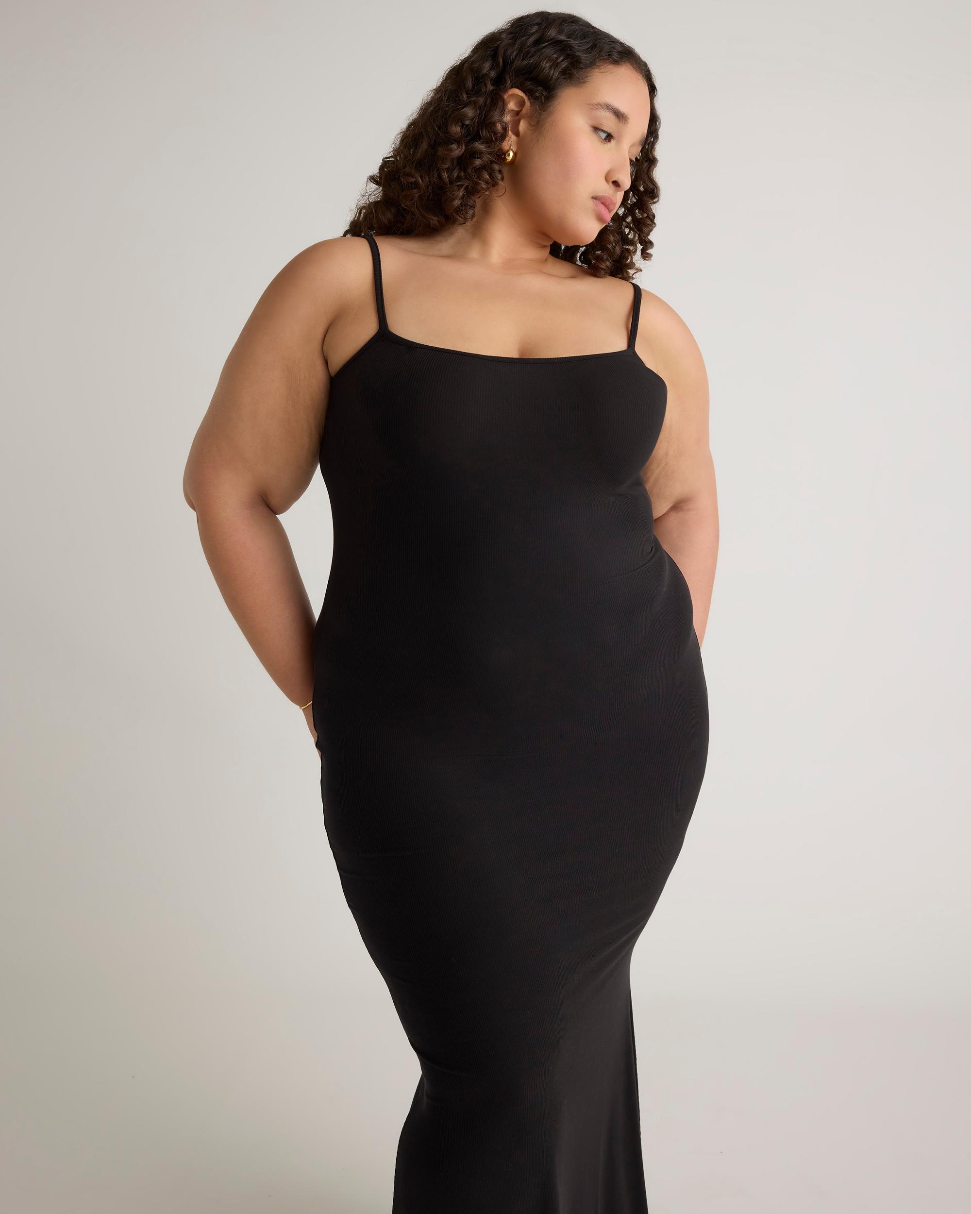 Quince | Women's Tencel Rib Knit Maxi Slip Dress Cotton/Modal Product Image