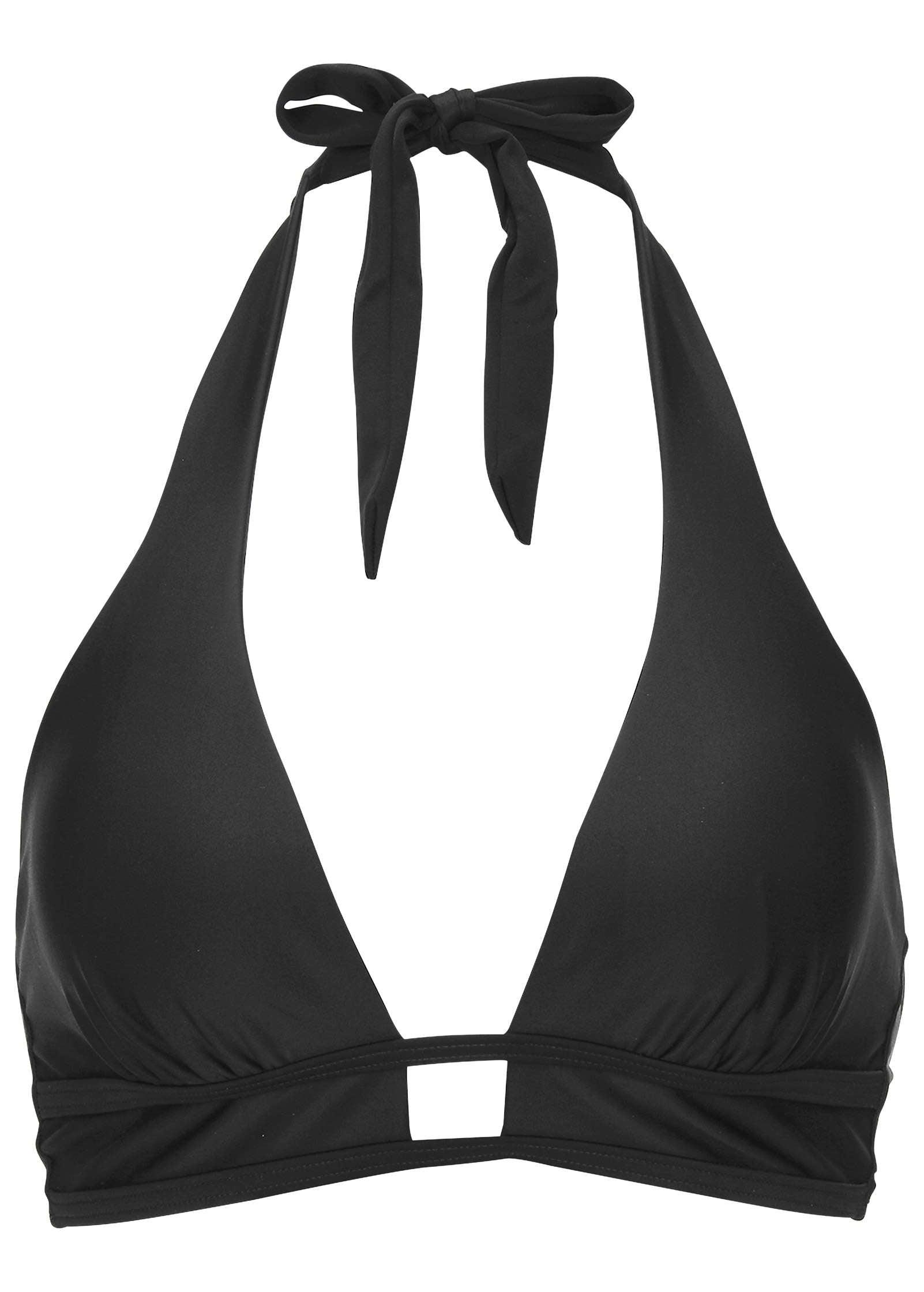 St Thomas Halter Bikini Top - Black Product Image