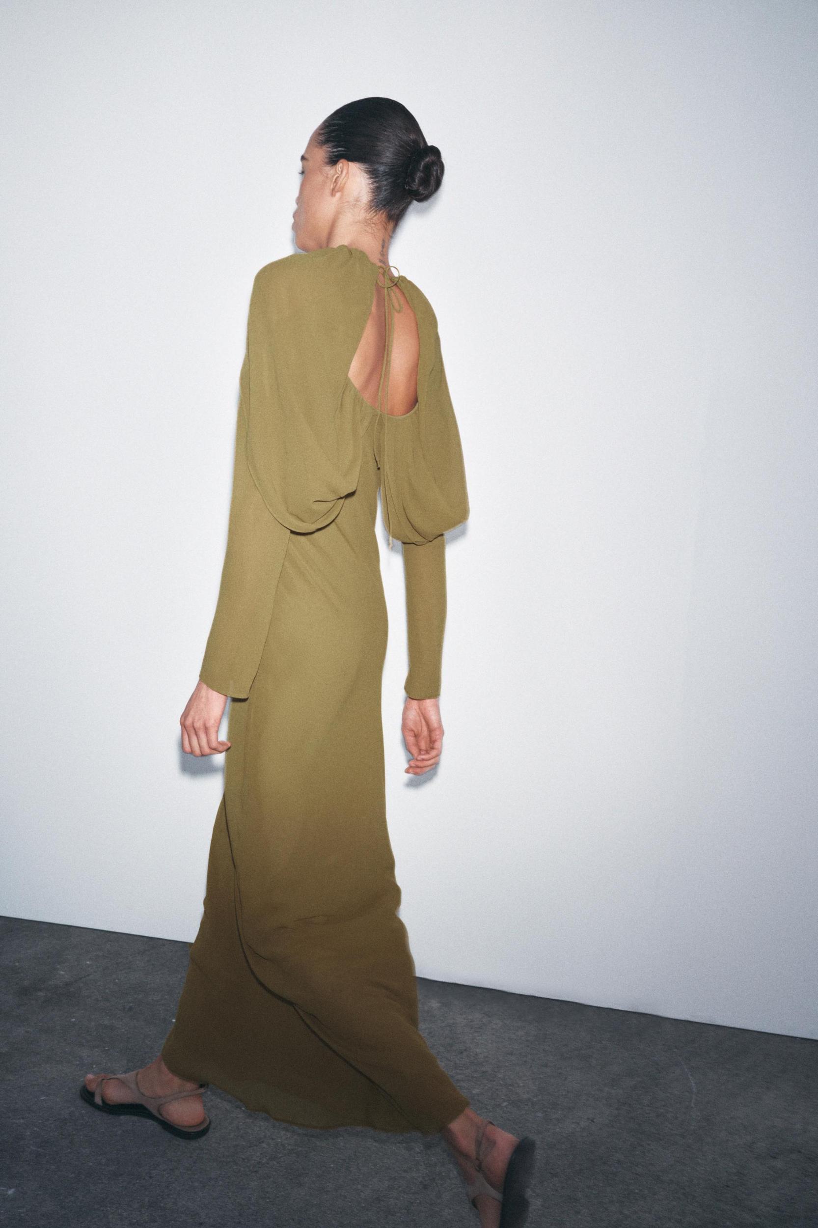 GEORGETTE CAPE DRESS Product Image