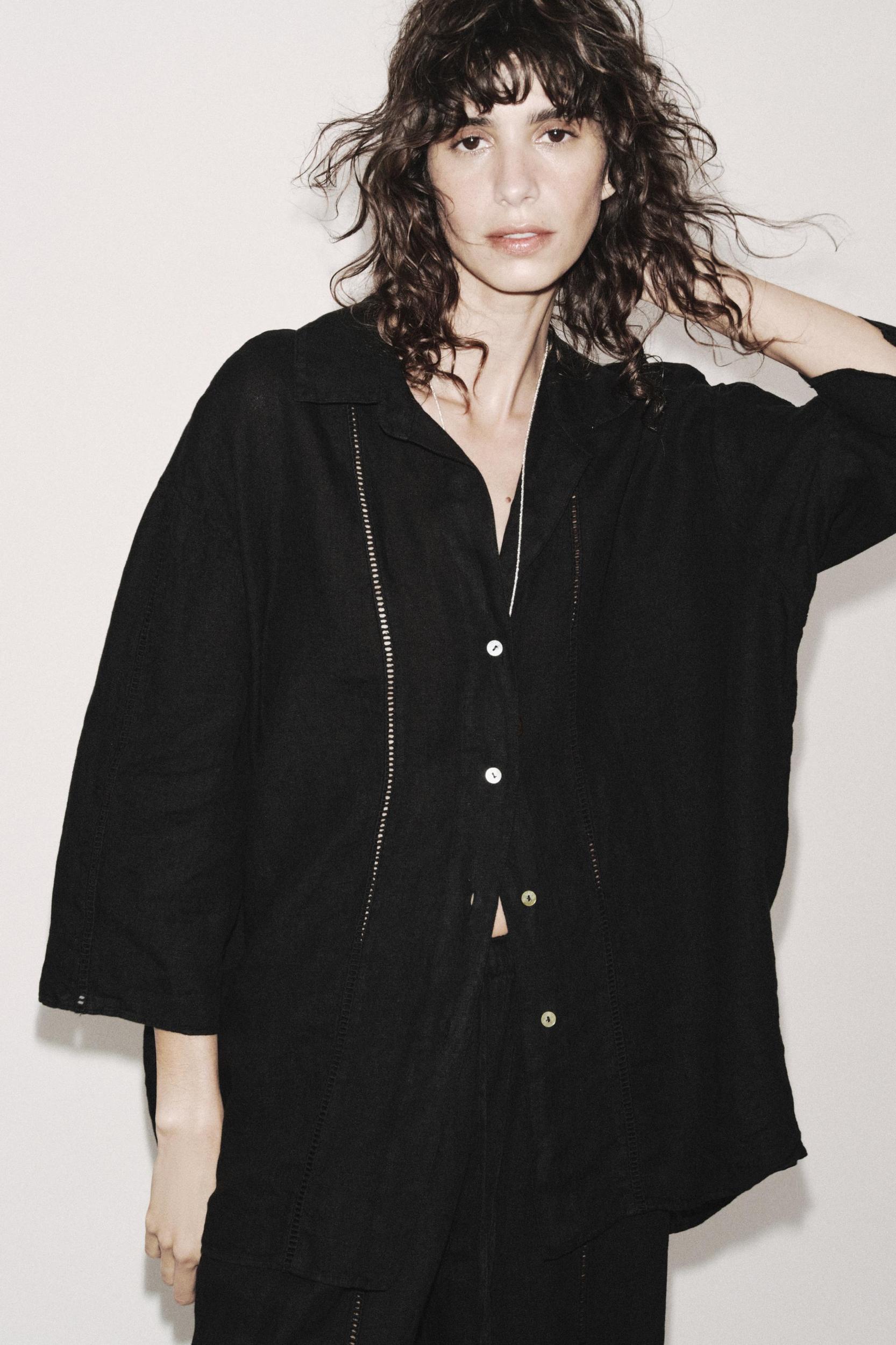 100% LINEN SHIRT ZW COLLECTION Product Image