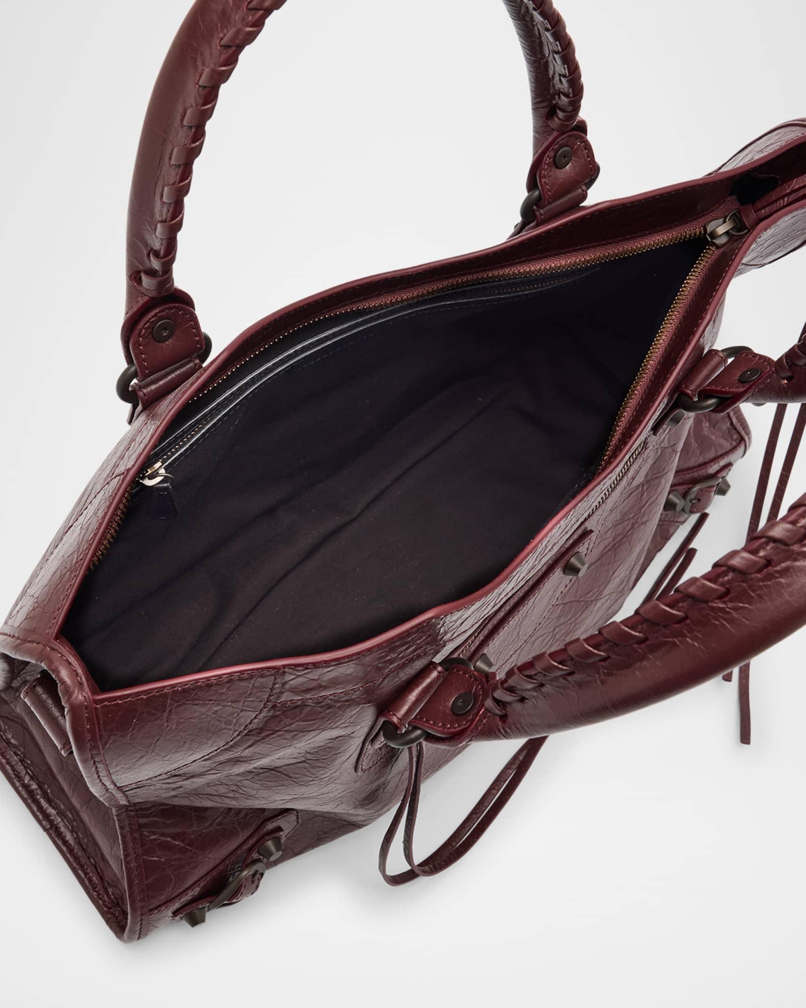 Le City Medium Crinkled Leather Top-Handle Bag Product Image