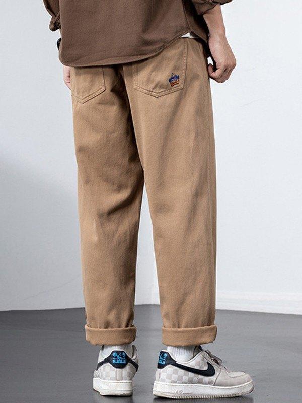 Men's Casual Straight Leg Cargo Pants Product Image